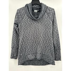 Athleta womens grey cowl neck sweater size M